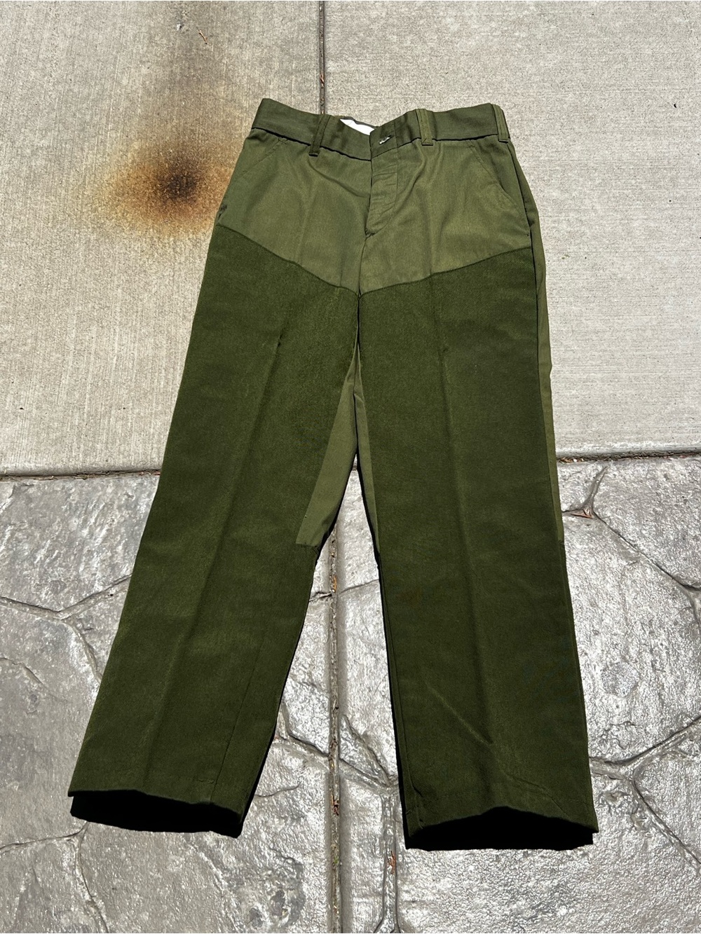 Rattlers Brand Olive Snake Bite Brush Pants Size 32x29 Made in USA